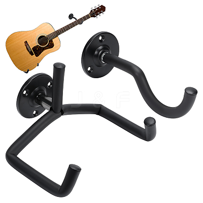2 Bags Wall-mounted Iron Guitar Hook Hanger ODIS-WR0001-80A-1