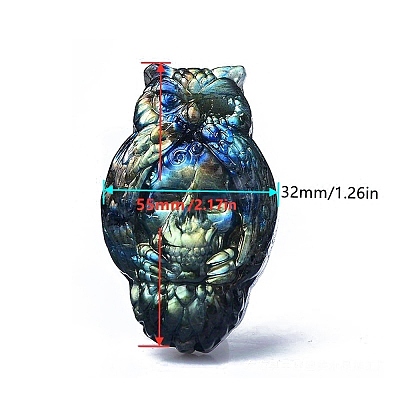 Natural Labradorite Carved Healing Figurines PW-WG34565-05-1