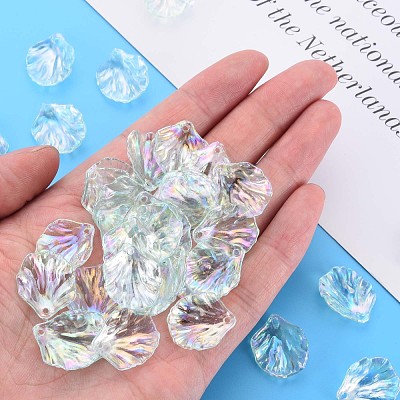 Transparent Acrylic Pendants MACR-S373-73-C05-1