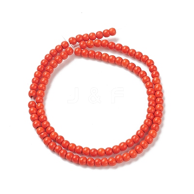 Synthetic Turquoise Beads Strands TURQ-G106-4mm-02G-1