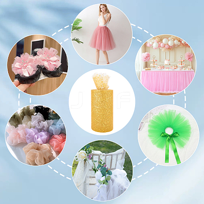 Polyester Deco Mesh Ribbons OCOR-WH20013-015B-1