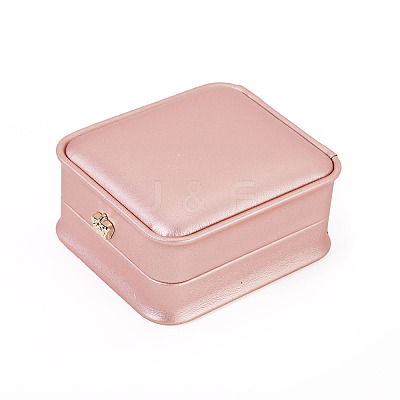 PU Leather Necklace Pendant Gift Boxes LBOX-TADJ0001-01B-1