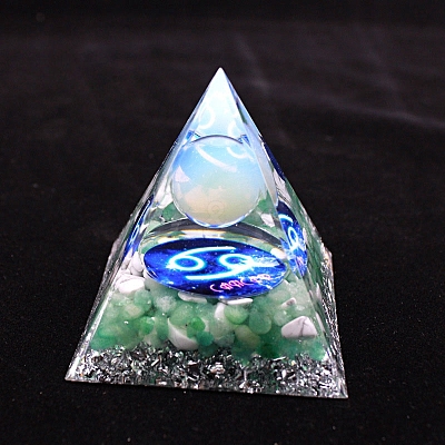 Luminous Constellation Orgonite Pyramid Resin Energy Generators PW-WGB3061-04-1