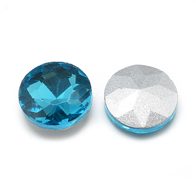 Pointed Back Glass Rhinestone Cabochons RGLA-T029-8mm-13-1