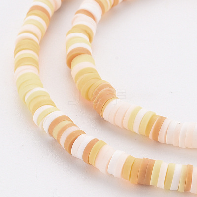 Handmade Polymer Clay Bead Strands CLAY-T002-4mm-77-1