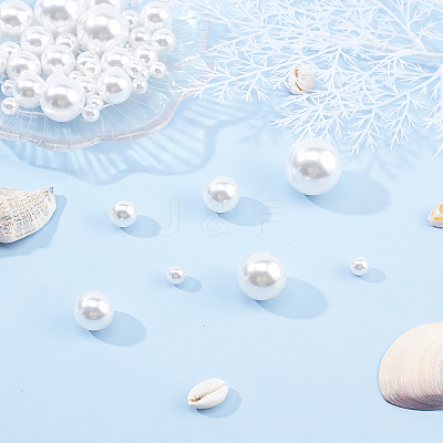 Resin Imitation Pearl Beads RESI-CA0001-06-1
