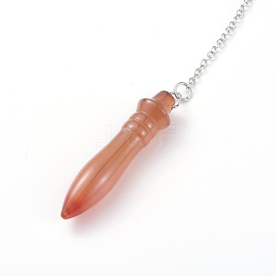 Natural Mixed Stone Pointed Dowsing Pendulums G-J386-A-1