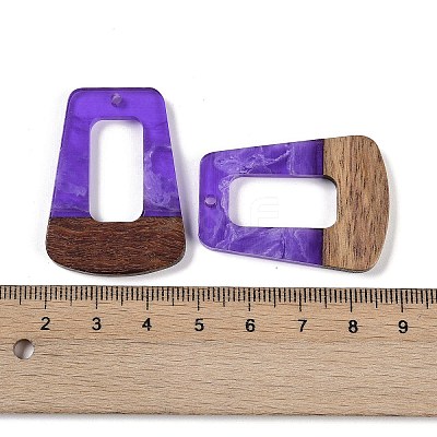 Resin & Wood Pendants WOOD-F015-11H-1