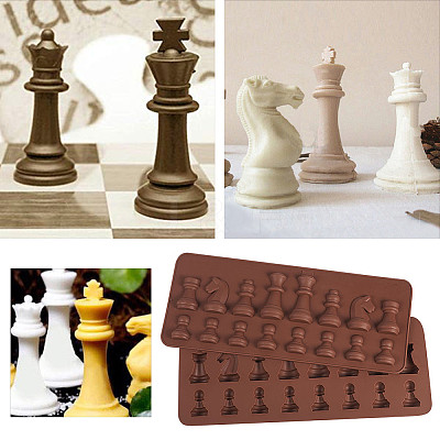 Silicone Chess Shaped Mold PH-DIY-WH0072-21-1