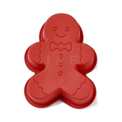 DIY Christmas Gingerbread Man Food Grade Silicone Molds DIY-G052-A06-1