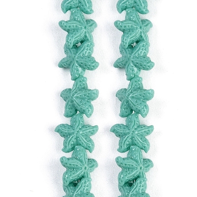 Synthetic Coral Dyed Carved Beads Strands X-CORA-K009-06A-05-1