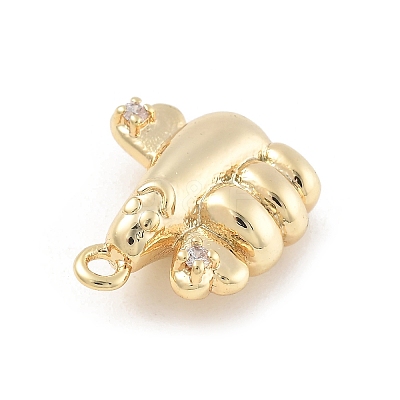 Brass Micro Pave Cubic Zirconia Pendants KK-D283-20G-1
