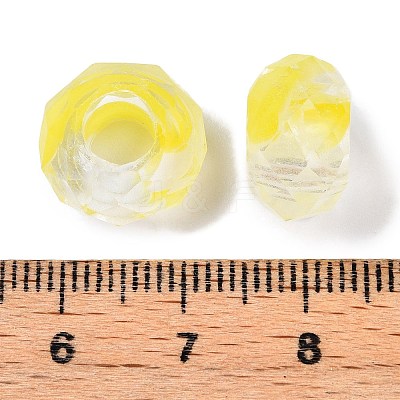 Two Tone Glass European Beads GDA009-2-1