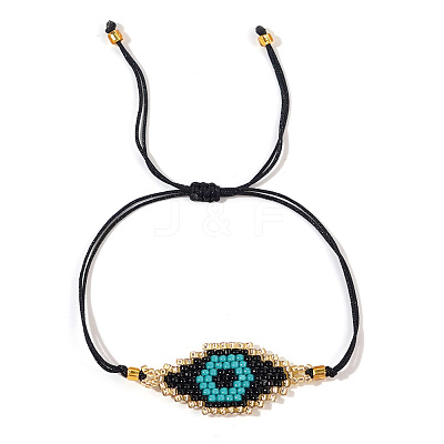 Bohemian Style Handmade Beaded Evil Eye Bracelet for Couples and Friends RR7314-1-1