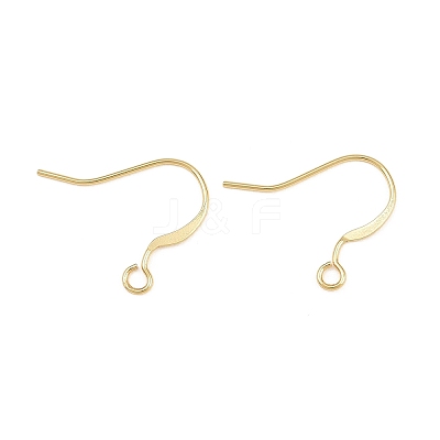 Brass Flat Ear Wire KK-CBA57BD-09G-1