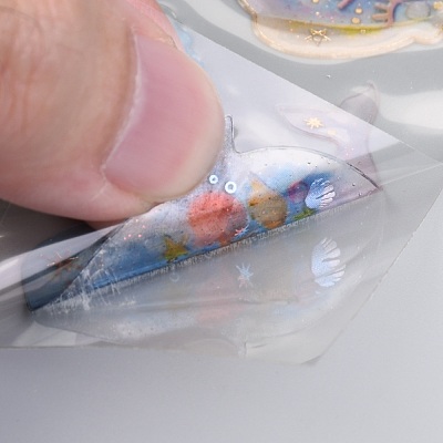 Epoxy Resin Sticker X-DIY-B009-06A-1