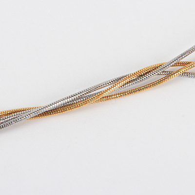 304 Stainless Steel Snake Chain Necklace Making STAS-P045-11-1