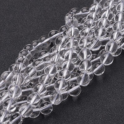 Synthetic Quartz Crystal Beads Strands X-GSR8mmA039-1-1
