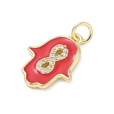 Brass Micro Pave Cubic Zirconia Pendants LS-KK-H255-09G-04-1