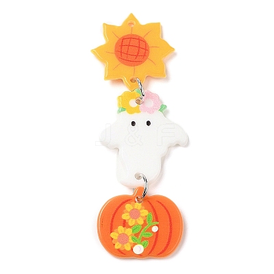 Halloween Theme Acrylic Pendants MACR-C022-01E-1