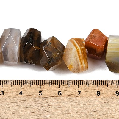 Natural Yellow Botswana Agate Beads Strands G-F796-D01-01-1