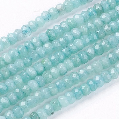 Natural White Jade Bead Strands G-R171-2x4mm-08-01-1