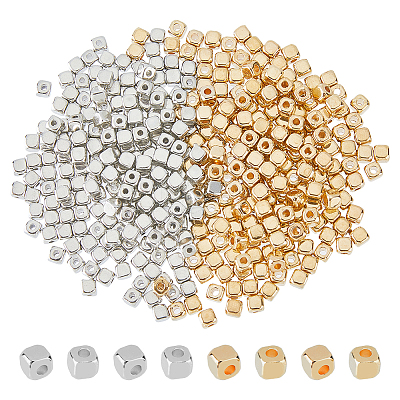 400Pcs 2 Colors Plastic Beads FIND-HS0001-27-1