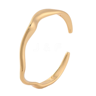 Brass Cuff Bangles BJEW-F482-05G-1