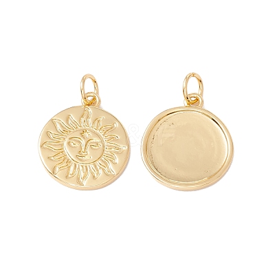 Rack Plating Brass Pendants KK-C247-02G-1