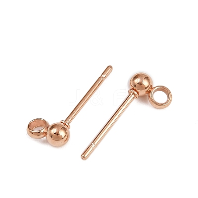 Non-Tarnish 304 Stainless Steel Ear Stud Components STAS-F227-18A-RG-1