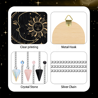 DIY Pendulum Divination Making Kit DIY-CP0008-32D-1