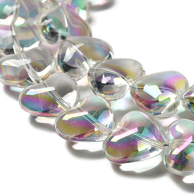 Electroplate Glass Beads Strands EGLA-B008-01A-HR01-1