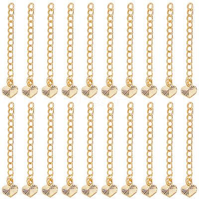 20Pcs Brass Chain Extender KK-BBC0016-37-1