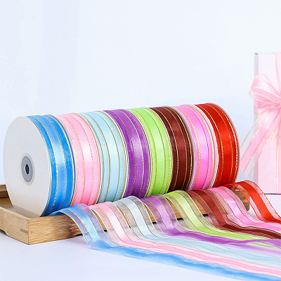 1Roll Solid Color Organza Ribbons ORIB-CY0001-03D-1