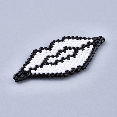 Handmade Seed Beads Links Connectors SEED-I012-44-1