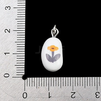 Brass Enamel Pendants KK-CBA10BC-03G-1