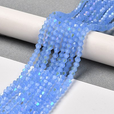 Imitation Jade Electroplate Glass Beads Strands LS-GLAA-F029-J4mm-D04-1