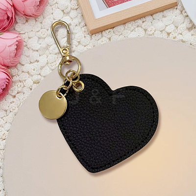 3Pcs PU Leather Pendant Decorations KEYC-CL0001-54-1