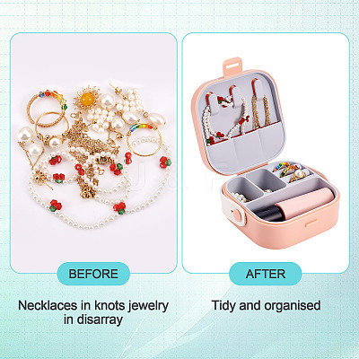 Square PU Leather & PP & Silicone Jewelry Set Box AJEW-TAC0014-13C-1