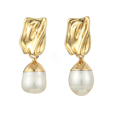 304 Stainless Steel Stud Dangle Earrings EJEW-JE07240-03-1