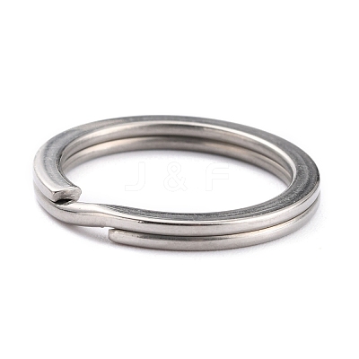Non-Tarnish 304 Stainless Steel Split Key Rings STAS-H153-01C-P-1