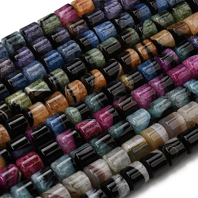 Natural Agate Beads Strands G-F820-P01-01-1