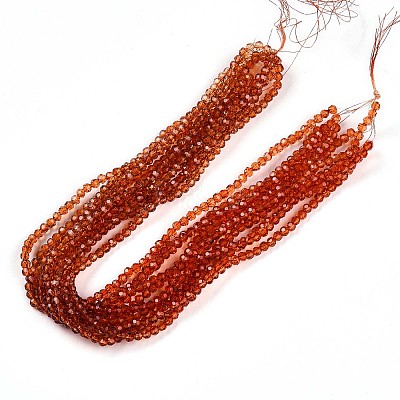 Baking Paint Transparent Glass Beads Strands DGLA-A035-T4mm-A04-1
