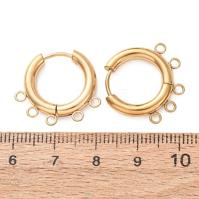 304 Stainless Steel Hoop Earring Findings STAS-D183-02F-G-1