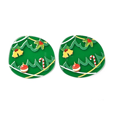 Christmas Theme 3D Printed Resin Pendants RESI-I036-03C-1