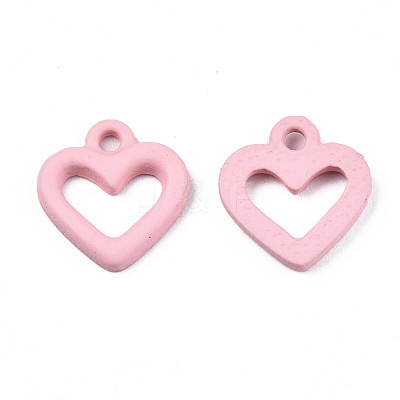 Spray Painted Alloy Charms PALLOY-T075-120C-RS-1