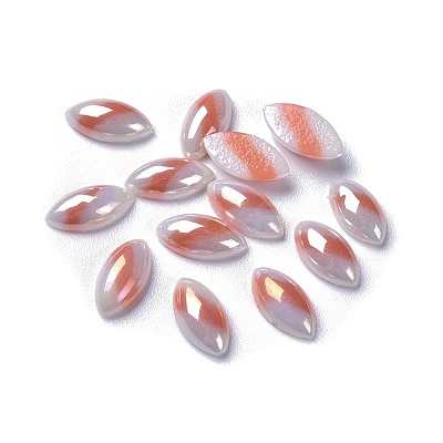 Opaque Glass Cabochons GGLA-S038-03G-5x10-1
