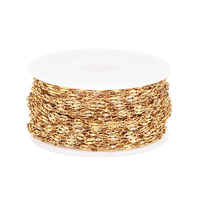 Ion Plating(IP) 304 Stainless Steel Textured Dapped Chains CHS-D004-02G-1