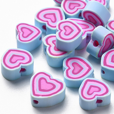 Handmade Polymer Clay Beads X-CLAY-T020-13A-1