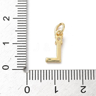 Brass Pave Clear Cubic Zirconia Charms KK-A273-01G-L-1